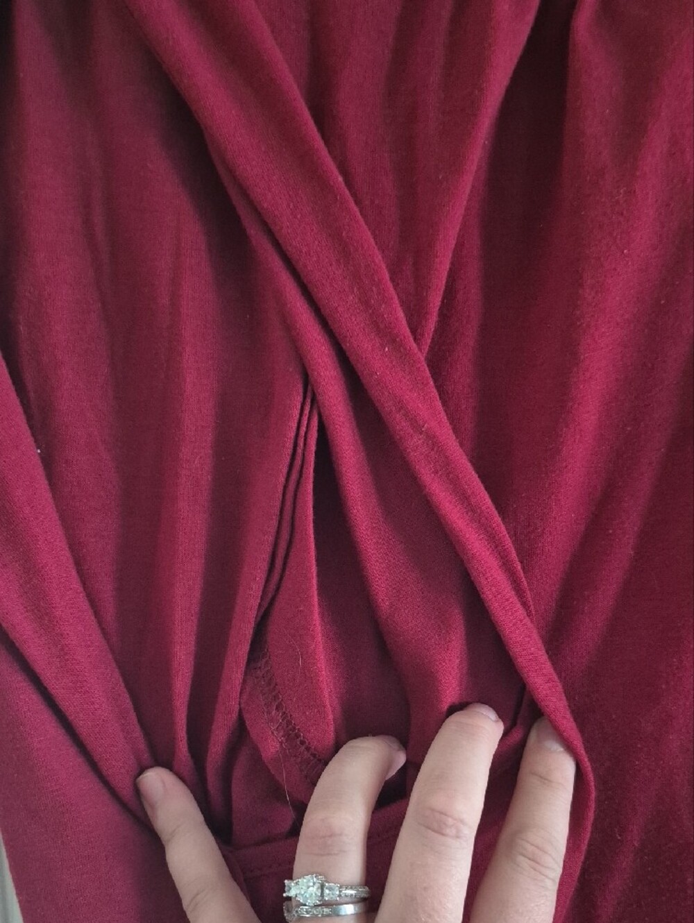 Sleeveless Raspberry Nursing Top - Picture 3 of 3